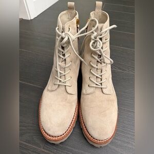 Vince Cabria Lug Water Repellent Lace-Up Boots